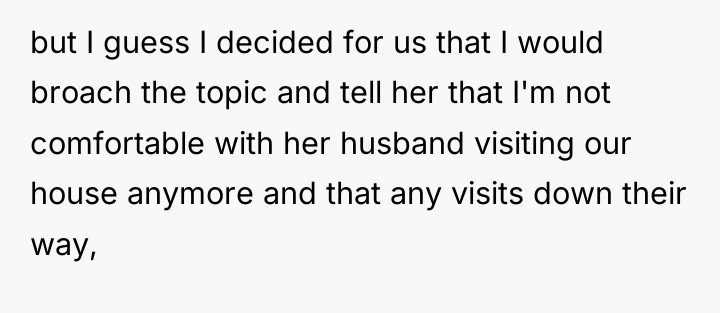 but I guess I decided for us that I would...
