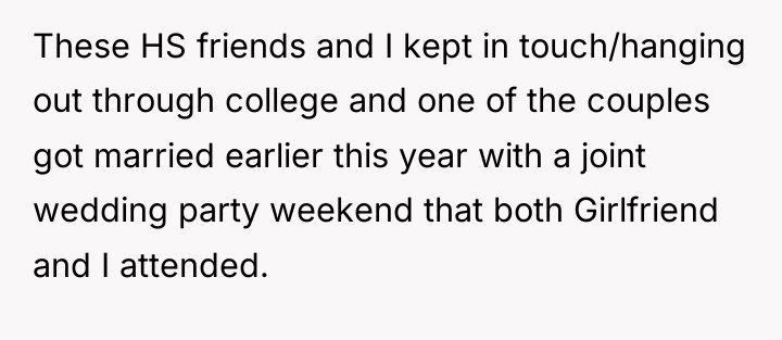 These HS friends and I kept in touch/hanging out through...