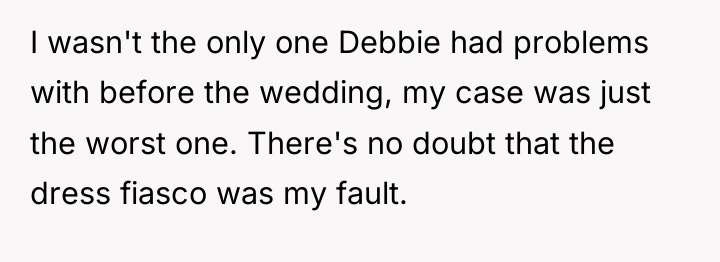I wasn't the only one Debbie had problems with before...