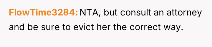 FlowTime3284 NTA, but consult an attorney and be sure to...