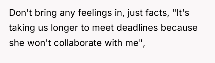 Don't bring any feelings in, just facts, "It's taking us...