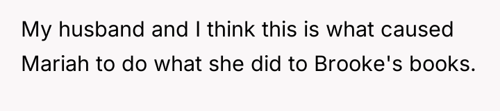My husband and I think this is what caused Mariah...