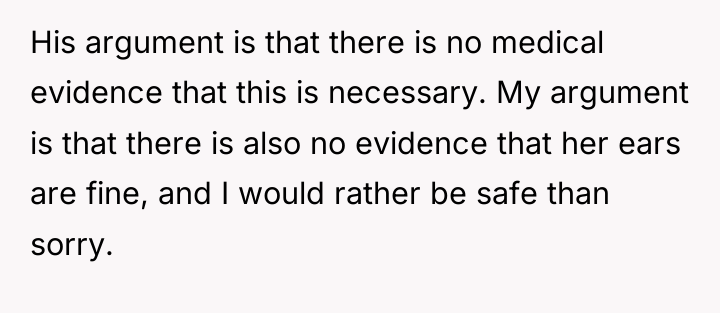 His argument is that there is no medical evidence that...