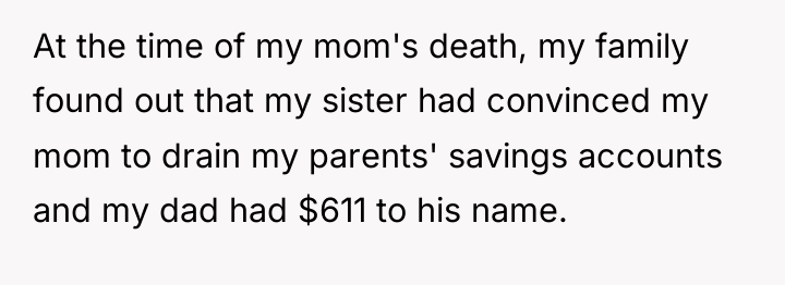 At the time of my mom's death, my family found...