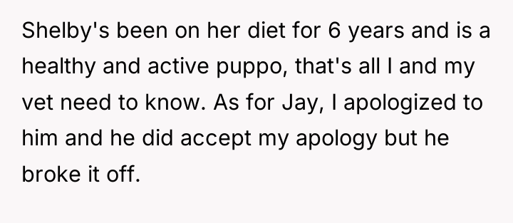 Shelby's been on her diet for 6 years and is...