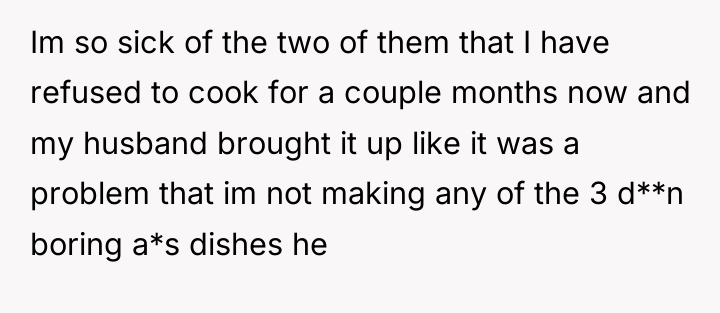 Im so sick of the two of them that I...