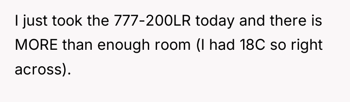 I just took the 777-200LR today and there is MORE...