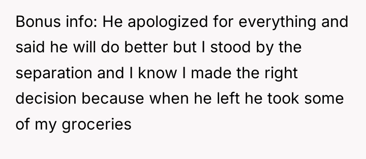 Bonus info: He apologized for everything and said he will...