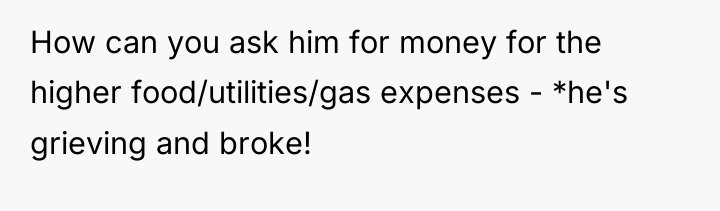How can you ask him for money for the higher...