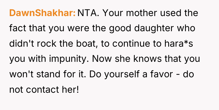 DawnShakhar NTA. Your mother used the fact that you were...