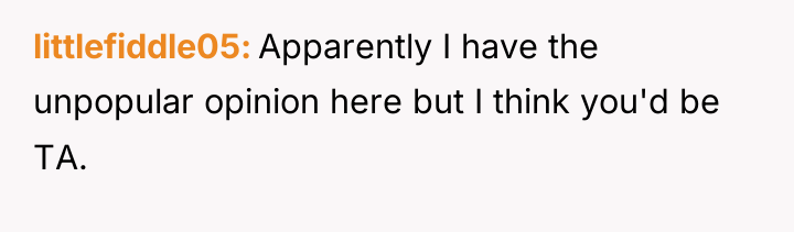 littlefiddle05 Apparently I have the unpopular opinion here but I...