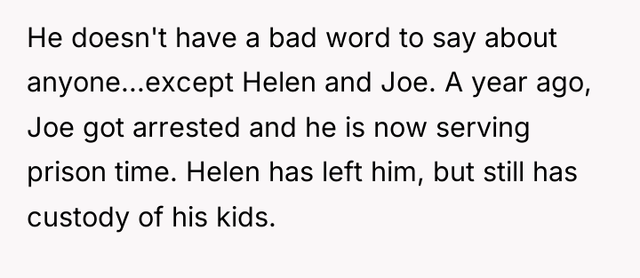 He doesn't have a bad word to say about anyone...except...