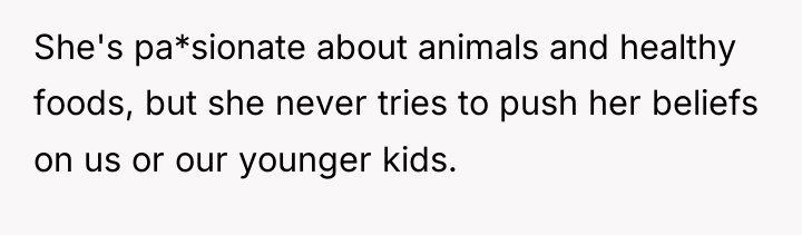 She's pa*sionate about animals and healthy foods, but she never...