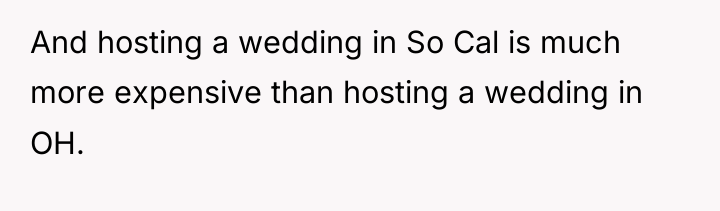 And hosting a wedding in So Cal is much more...