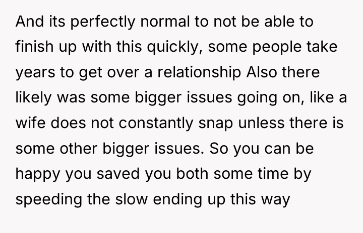 And its perfectly normal to not be able to finish...