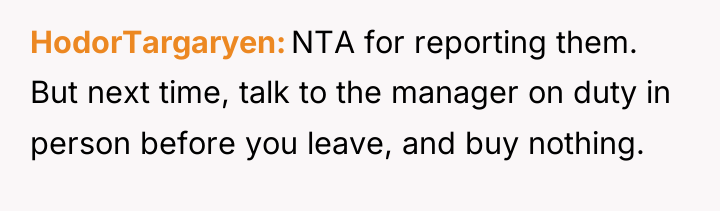 HodorTargaryen NTA for reporting them. But next time, talk to...