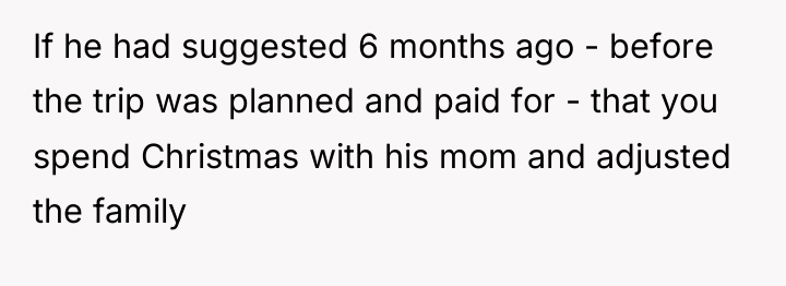 If he had suggested 6 months ago - before the...
