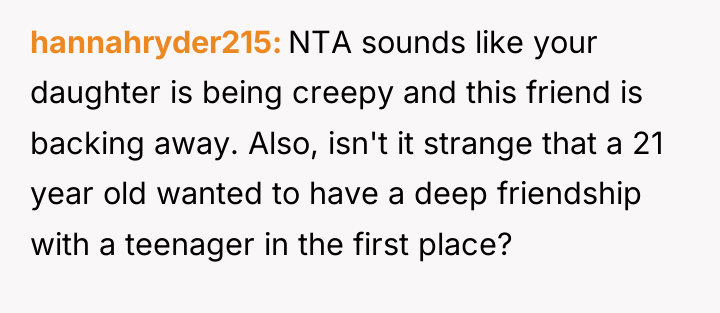 hannahryder215 NTA sounds like your daughter is being creepy and...