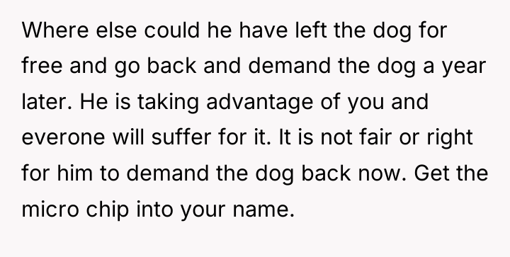 Where else could he have left the dog for free...