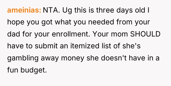 ameinias NTA. Ug this is three days old I hope...