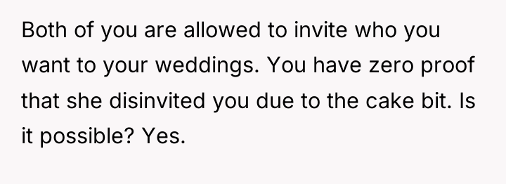 Both of you are allowed to invite who you want...