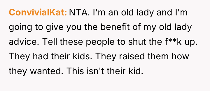 ConvivialKat NTA. I'm an old lady and I'm going to...
