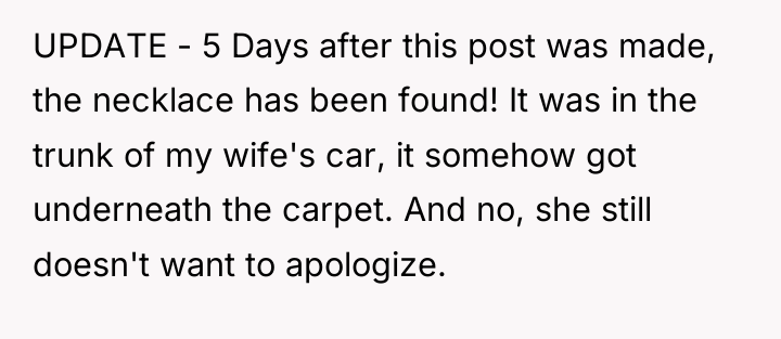 UPDATE - 5 Days after this post was made, the...