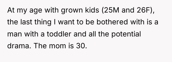 At my age with grown kids (25M and 26F), the...