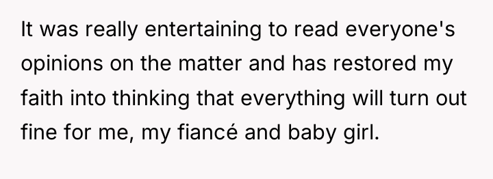 It was really entertaining to read everyone's opinions on the...