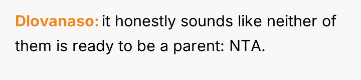 Dlovanaso it honestly sounds like neither of them is ready...