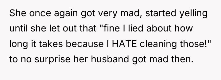 She once again got very mad, started yelling until she...