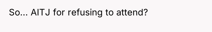 So... AITJ for refusing to attend?