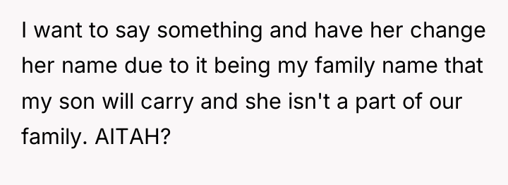 I want to say something and have her change her...