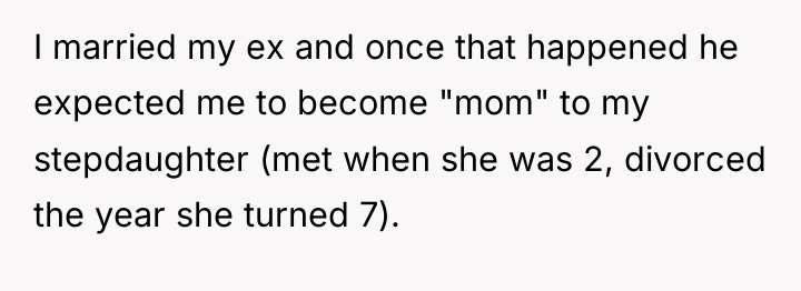I married my ex and once that happened he expected...