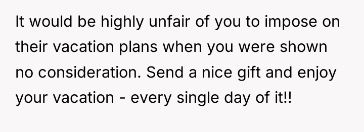 It would be highly unfair of you to impose on...