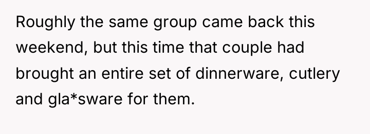 Roughly the same group came back this weekend, but this...