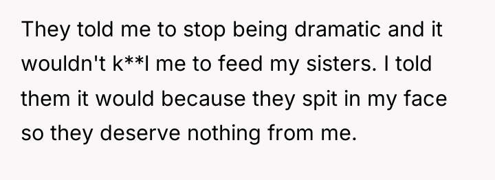 They told me to stop being dramatic and it wouldn't...