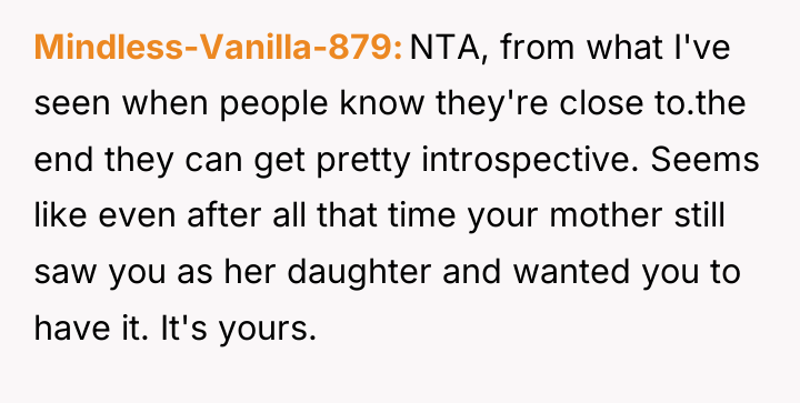 Mindless-Vanilla-879 NTA, from what I've seen when people know they're...