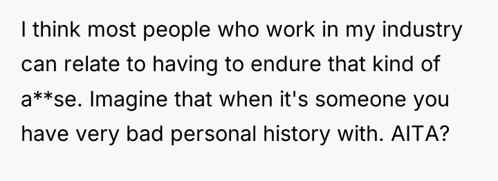 I think most people who work in my industry can...
