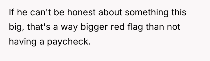 If he can't be honest about something this big, that's...