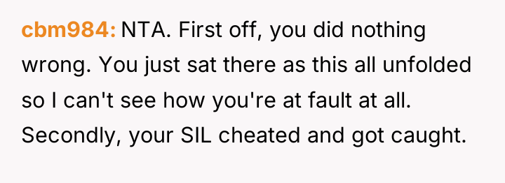 cbm984 NTA. First off, you did nothing wrong. You just...