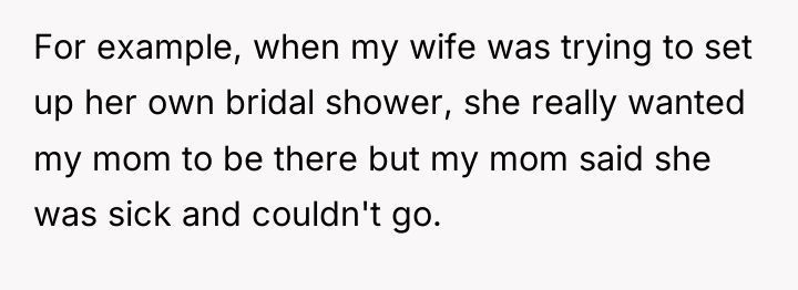 For example, when my wife was trying to set up...