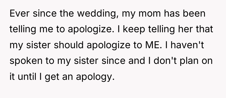 Ever since the wedding, my mom has been telling me...