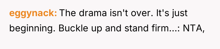 eggynack The drama isn't over. It's just beginning. Buckle up...