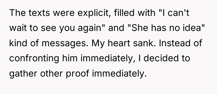 The texts were explicit, filled with "I can't wait to...