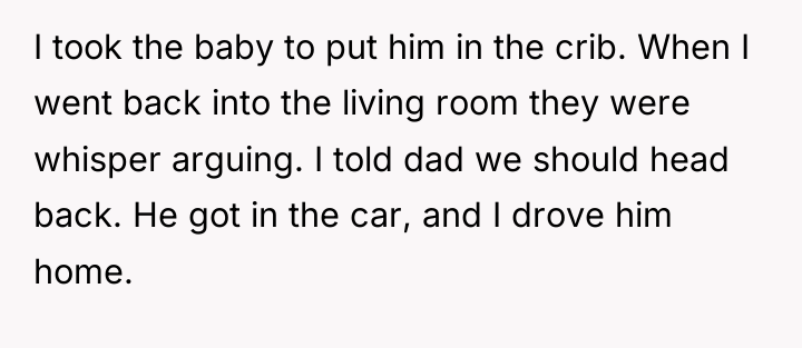 I took the baby to put him in the crib....