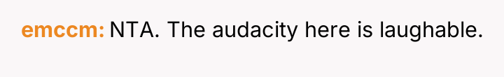 emccm NTA. The audacity here is laughable.