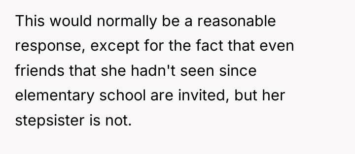 This would normally be a reasonable response, except for the...