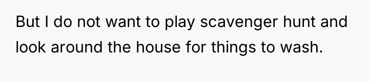 But I do not want to play scavenger hunt and...