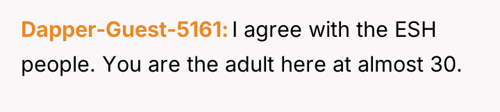 Dapper-Guest-5161 I agree with the ESH people. You are the...